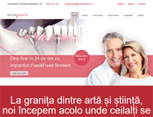 Tablet Screenshot of dentalexperts.ro